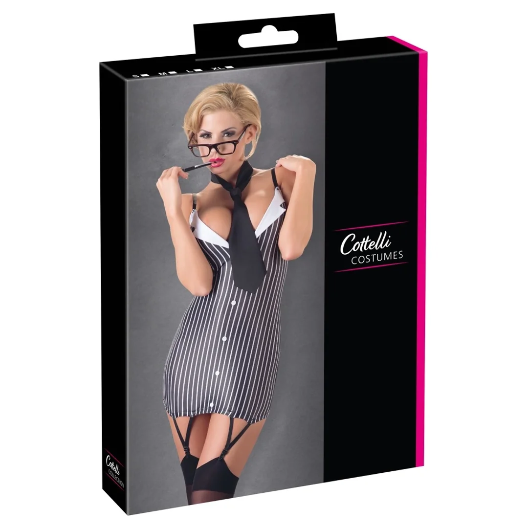 Cottelli Costumes Stroj Sekretarki Mini S z Regulacją, Czarny