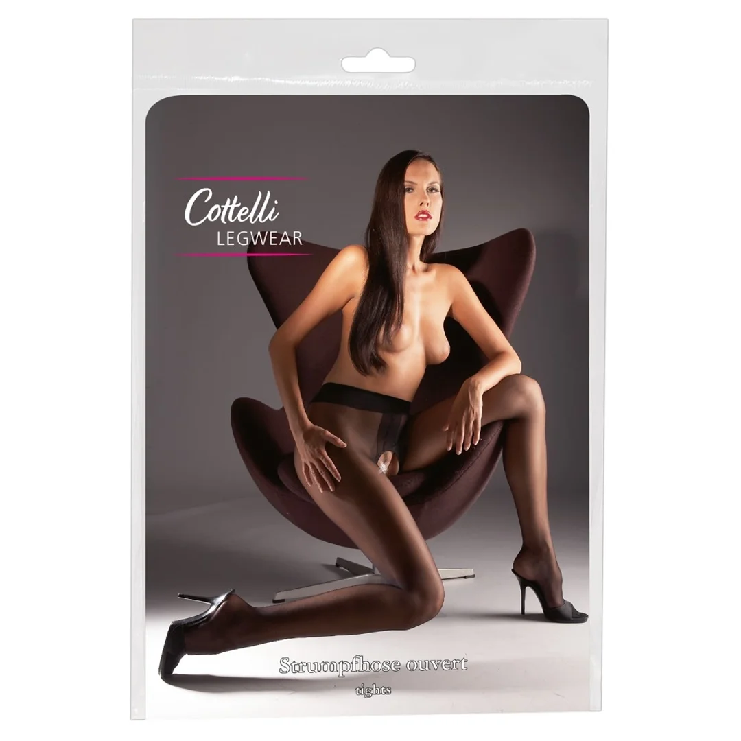 Cottelli LEGWEAR Rajstopy Błyszczące Bezszwowe 20 den, czarne, rozm. 3