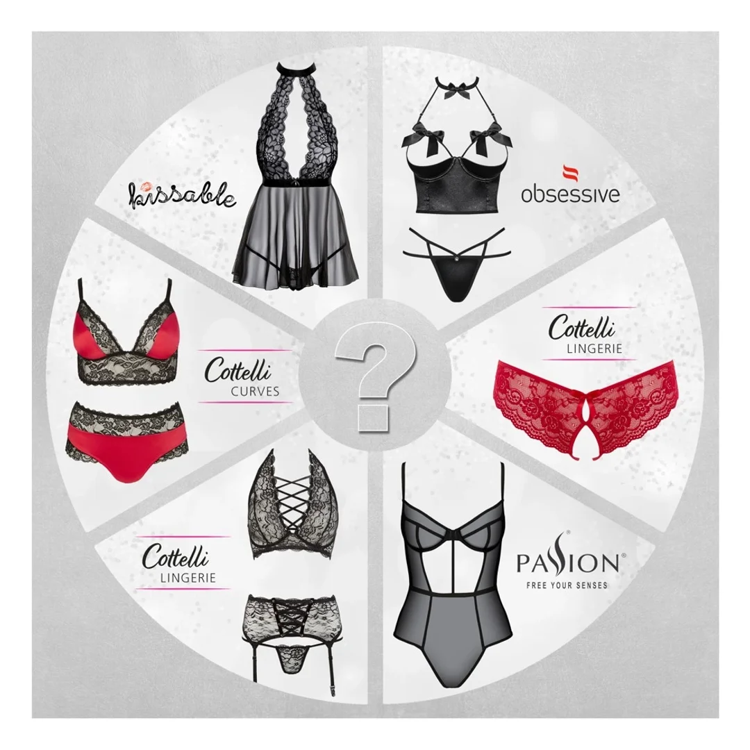 Cottelli Lingerie XL - Zestaw Niespodzianka Bielizna Premium