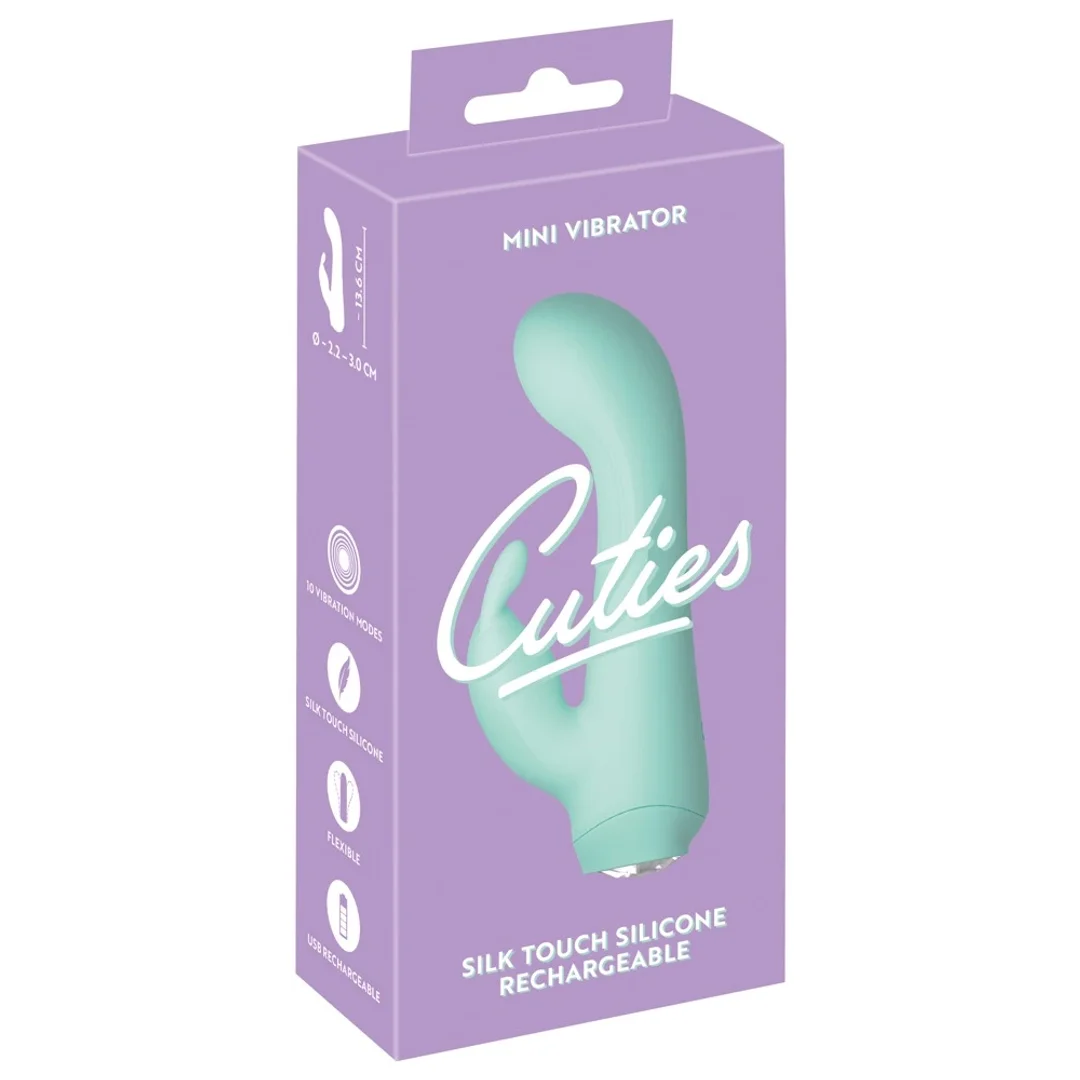 Cuties Mini Wibrator 4.G Zielony - 10 Trybow, Kompaktowy, USB