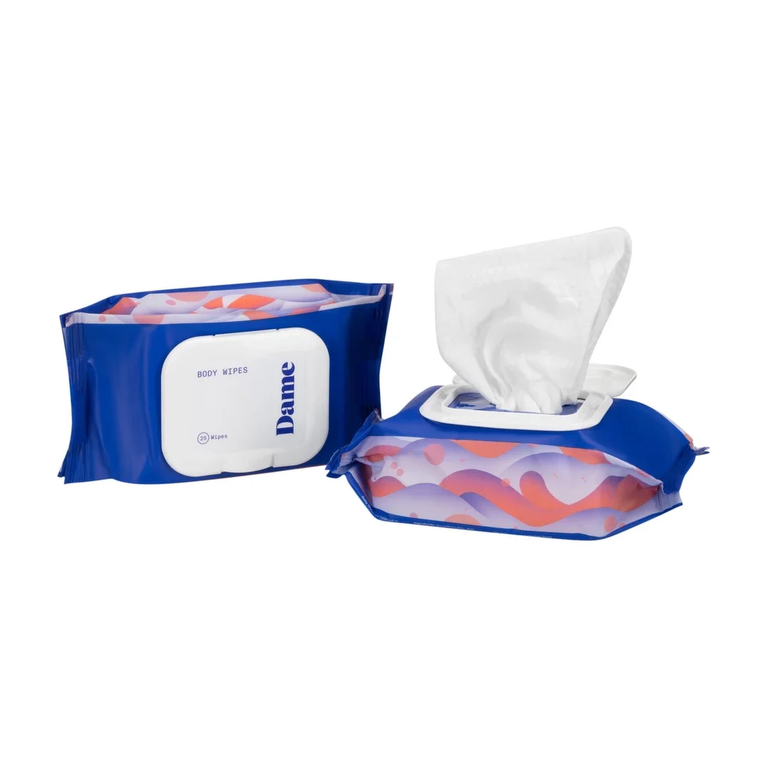 Dame Products Body Wipes 25szt chusteczki odświeżające z aloesem