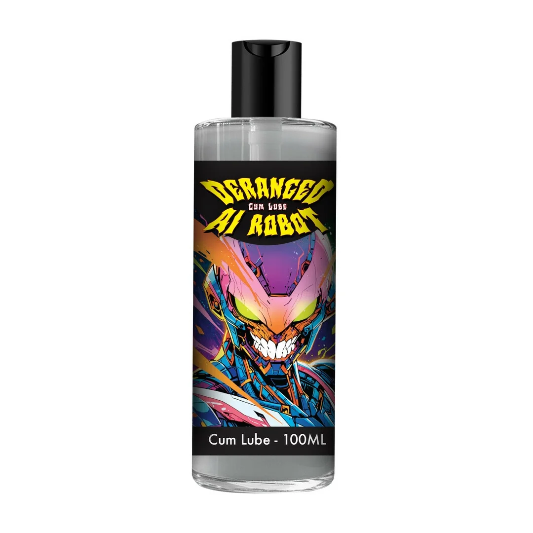 Deranged AI Robot Cum Lube 100 ml - żel intymny wodny, srebrny