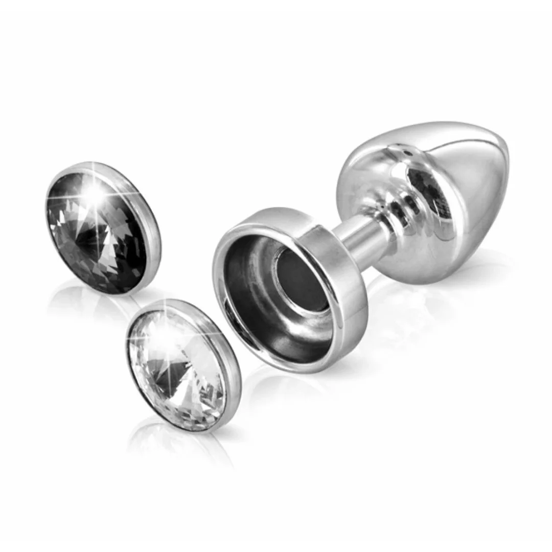 Diogol Anni Magnet Clear & Black 25 mm - aluminiowy korek z wymienną stopką