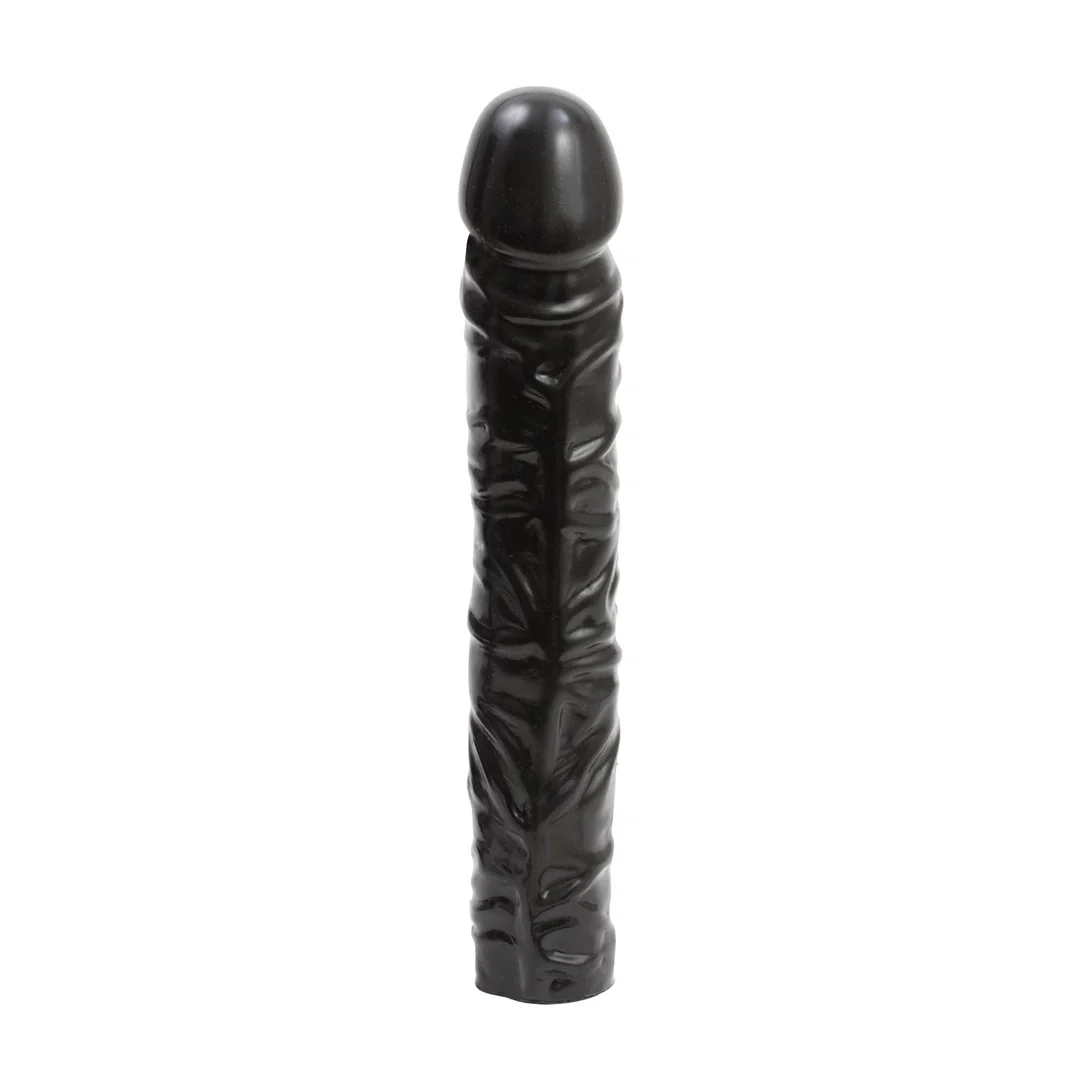 Doc Johnson Classic 25 cm - model anatomiczny o dużych rozmiarach, czarny