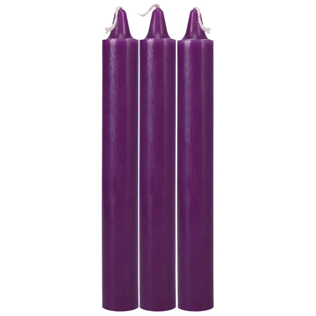 Doc Johnson Japanese Massage Candle Zestaw 3 fioletowych świec