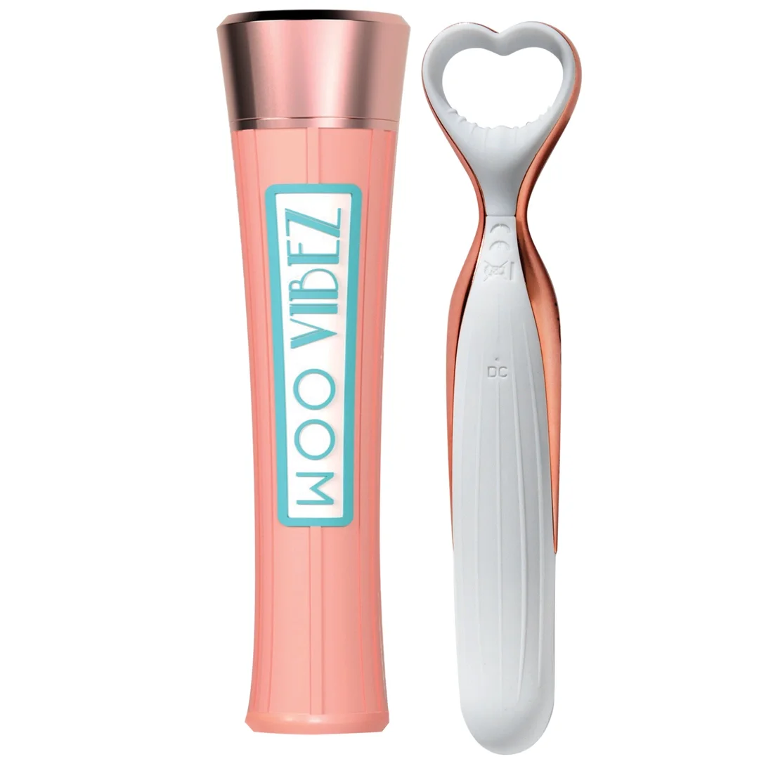 Doc Johnson One Touch Pink - kompaktowy stymulator wibracyjny rożowo-złoty