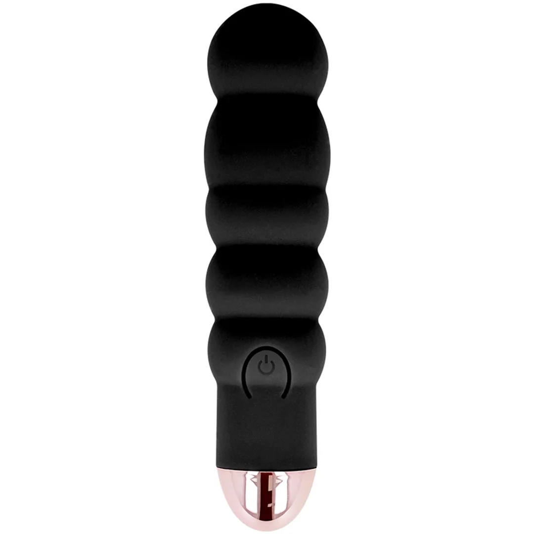Dolce Vita Black Six - wibrujący model z akumulatorem, 7 trybow, silikon