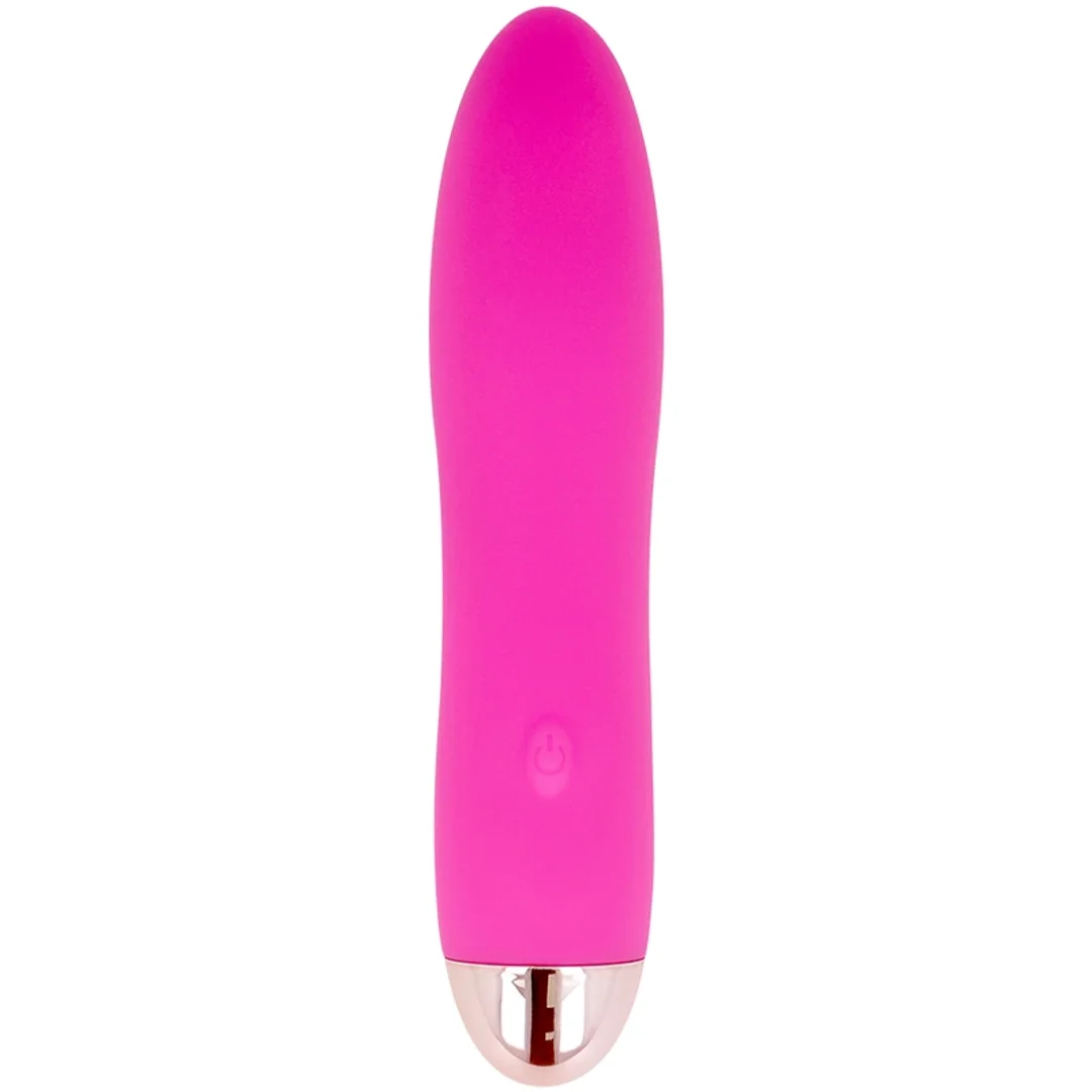 Dolce Vita Cztery Rożowe - Wibrator USB, silikonowy, 7 trybow, 13 cm
