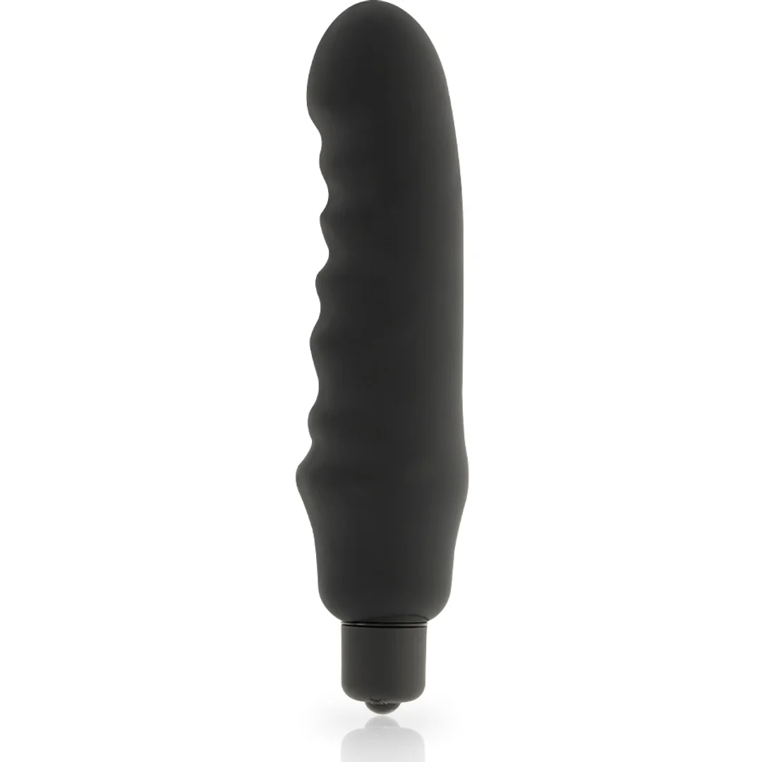 Dolce Vita Genius Black - silikonowy masażer wielofunkcyjny 150 mm