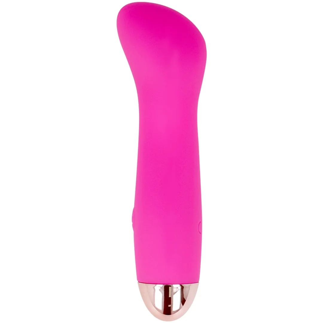 Dolce Vita Model 7 Rożowy - Ładowany 7-trybowy silikonowy miniwibrator