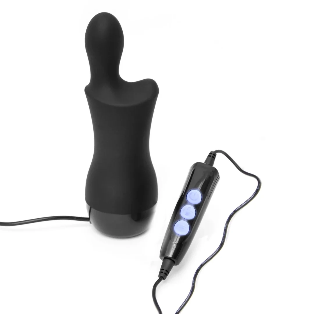 Doxy The Don Plug-In Black - wielofunkcyjny masażer przewodowy 4m