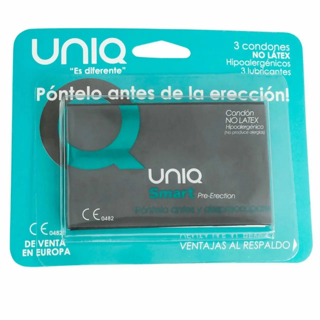 Uniq Przederekcyjne Prezerwatywy Bezlateksowe 3 szt. Karta ULTRALUB