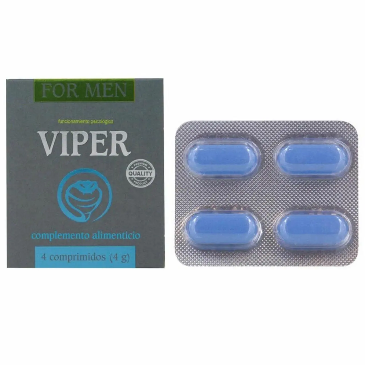 Cobeco Viper dla mężczyzn 4 kapsułki - kompleks B i magnez, wsparcie energii