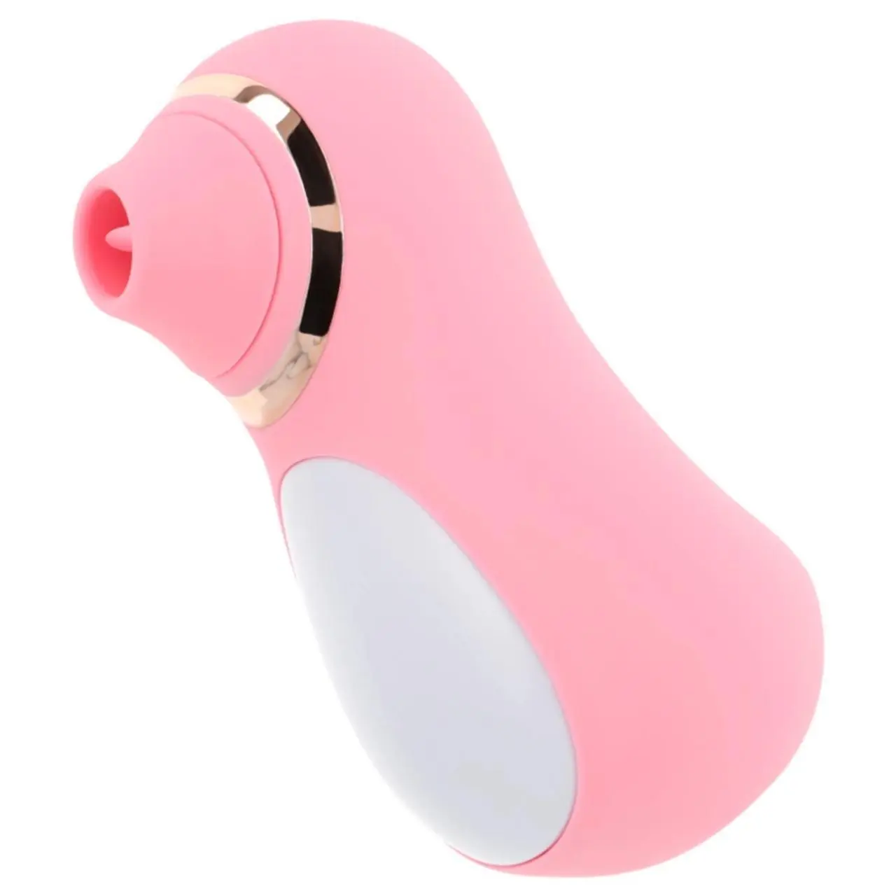 Ohmama Stymulator Clitoralny 10 Trybow Luksusowy Design Biało-Złoty