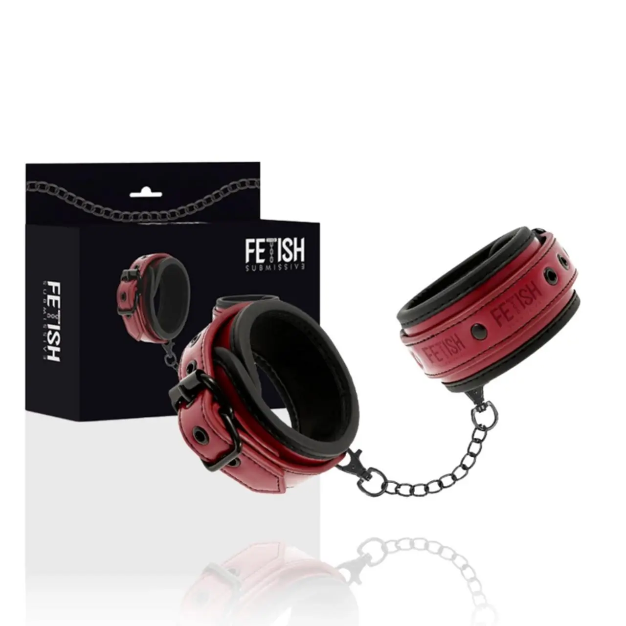 Fetish Submissive Dark Room - wegańskie kajdanki z neoprenową podszewką