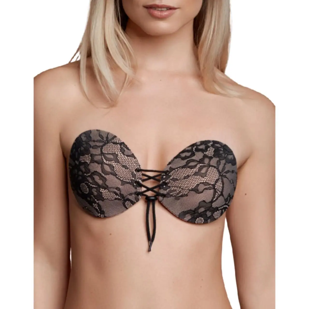 Bye Bra Round Lace-it B biustonosz samoprzylepny z koronką i zapięciem