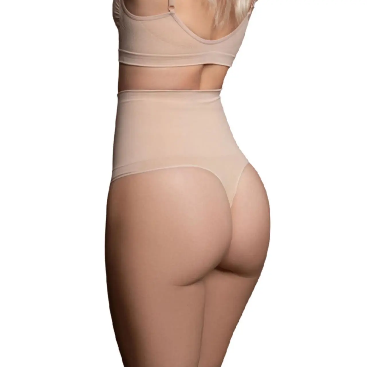 Bye Bra Stringi Bezszwowe Modelujące Beżowe Rozmiar M