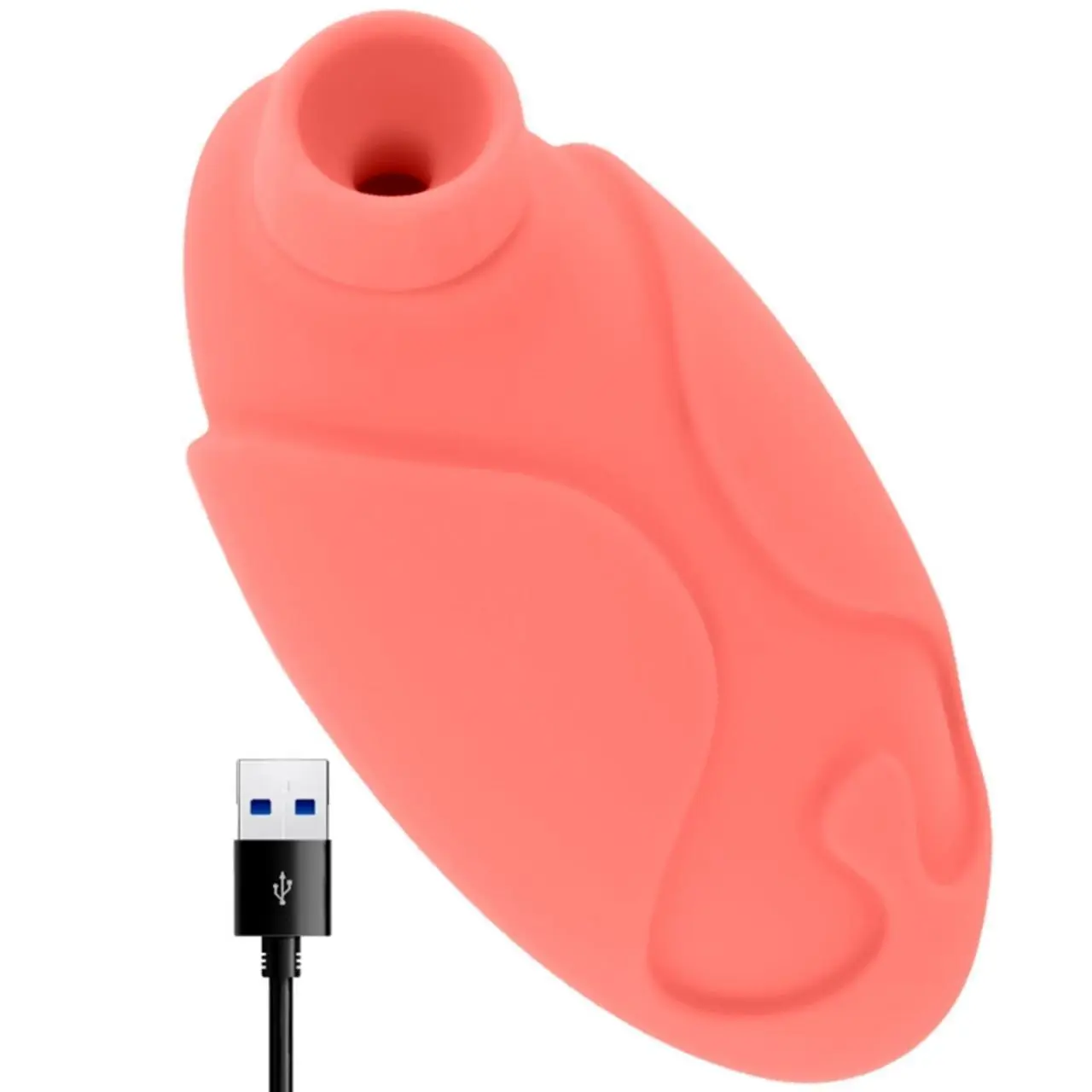 OHMAMA Coralowy Stymulator Falowy z 10 Trybami i Ładowaniem USB 10x5,5cm