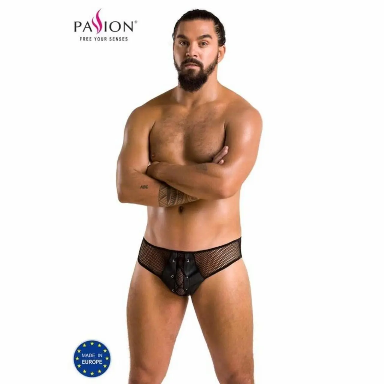 Passion Richard 035 Slip Męski Czarny S/M - Nowoczesna Bielizna