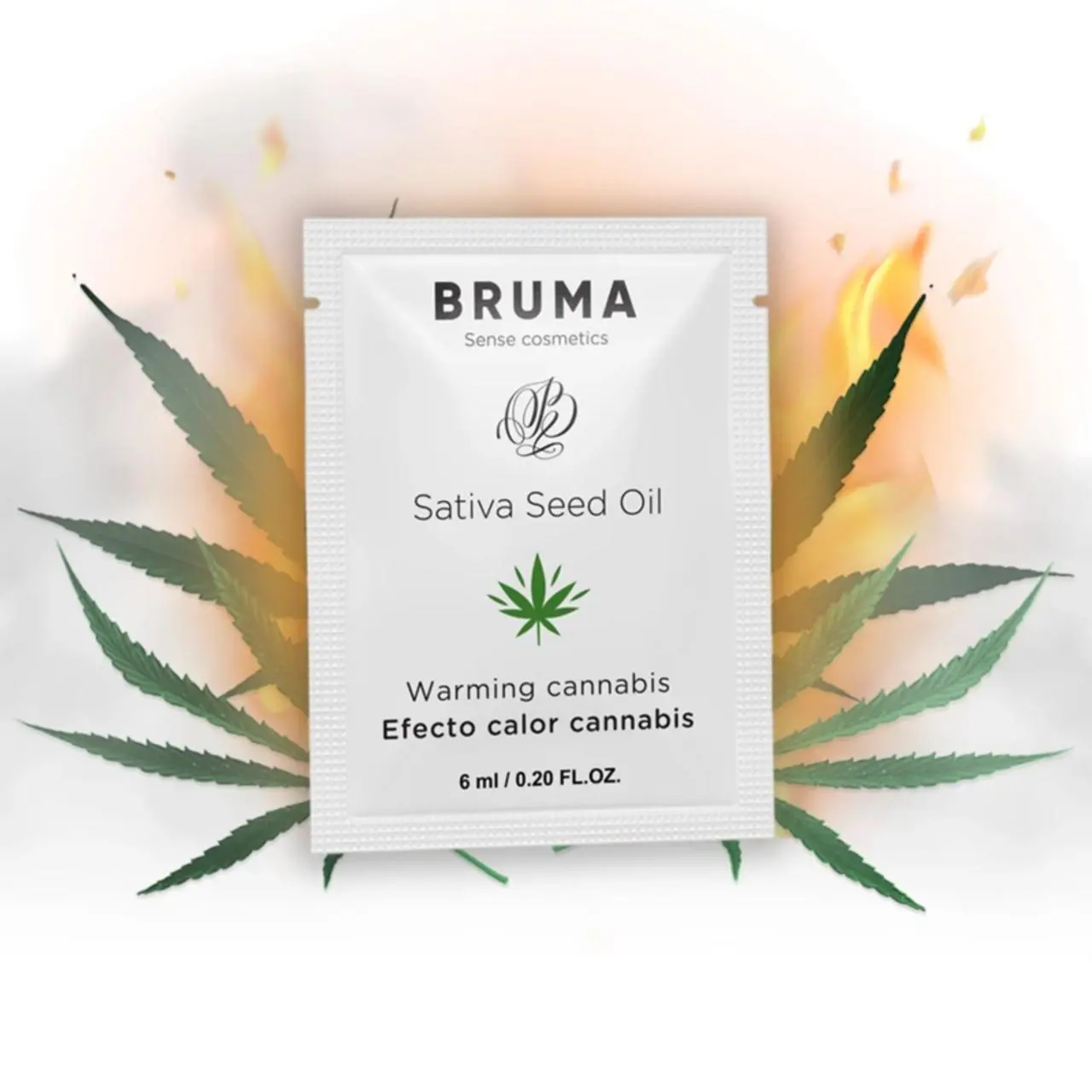 BRUMA Żel nawilżający z olejem konopnym, efekt rozgrzewający, 6 ml