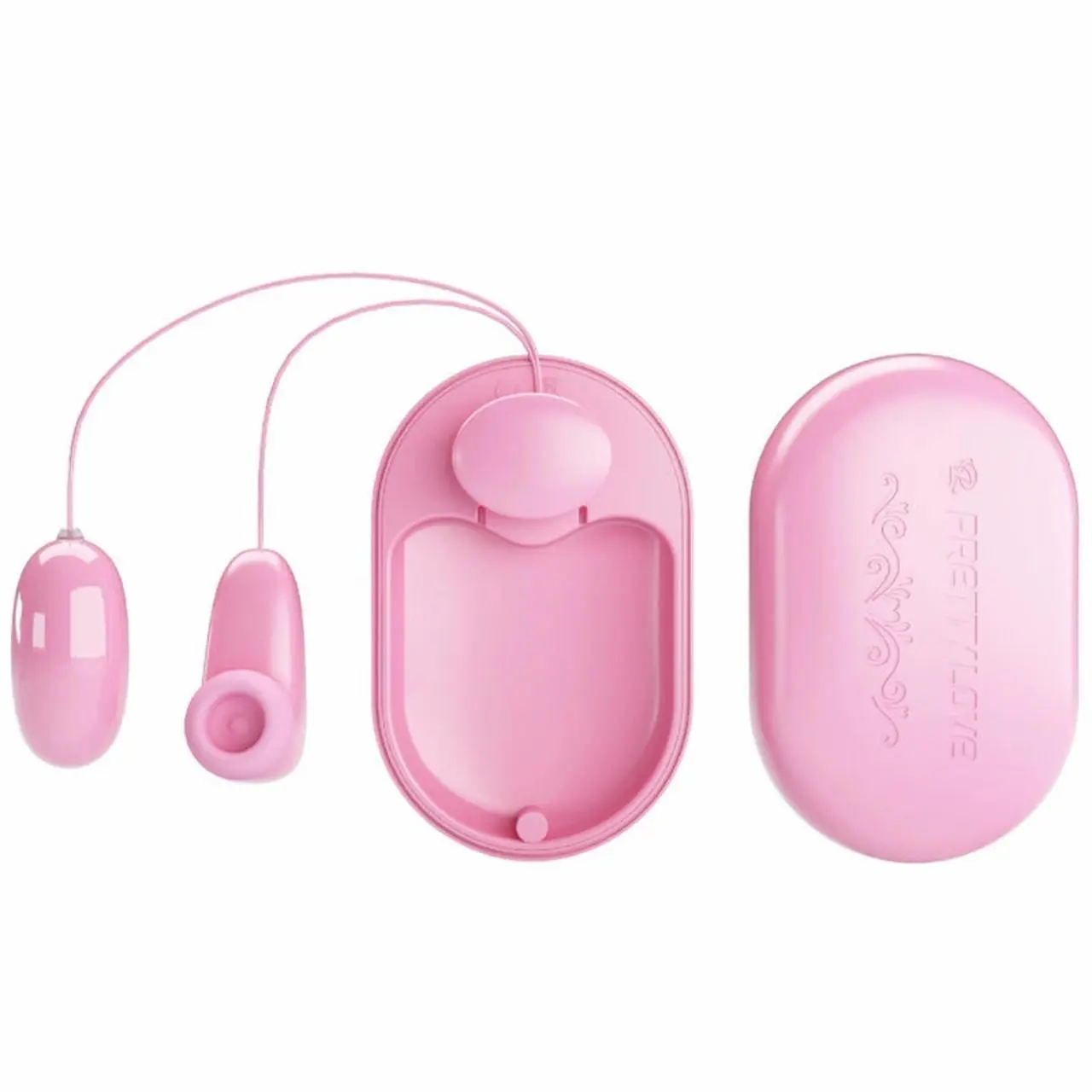 Pretty Love Magic Box - Zestaw wibrującej kuli i stymulatora, rożowy, USB