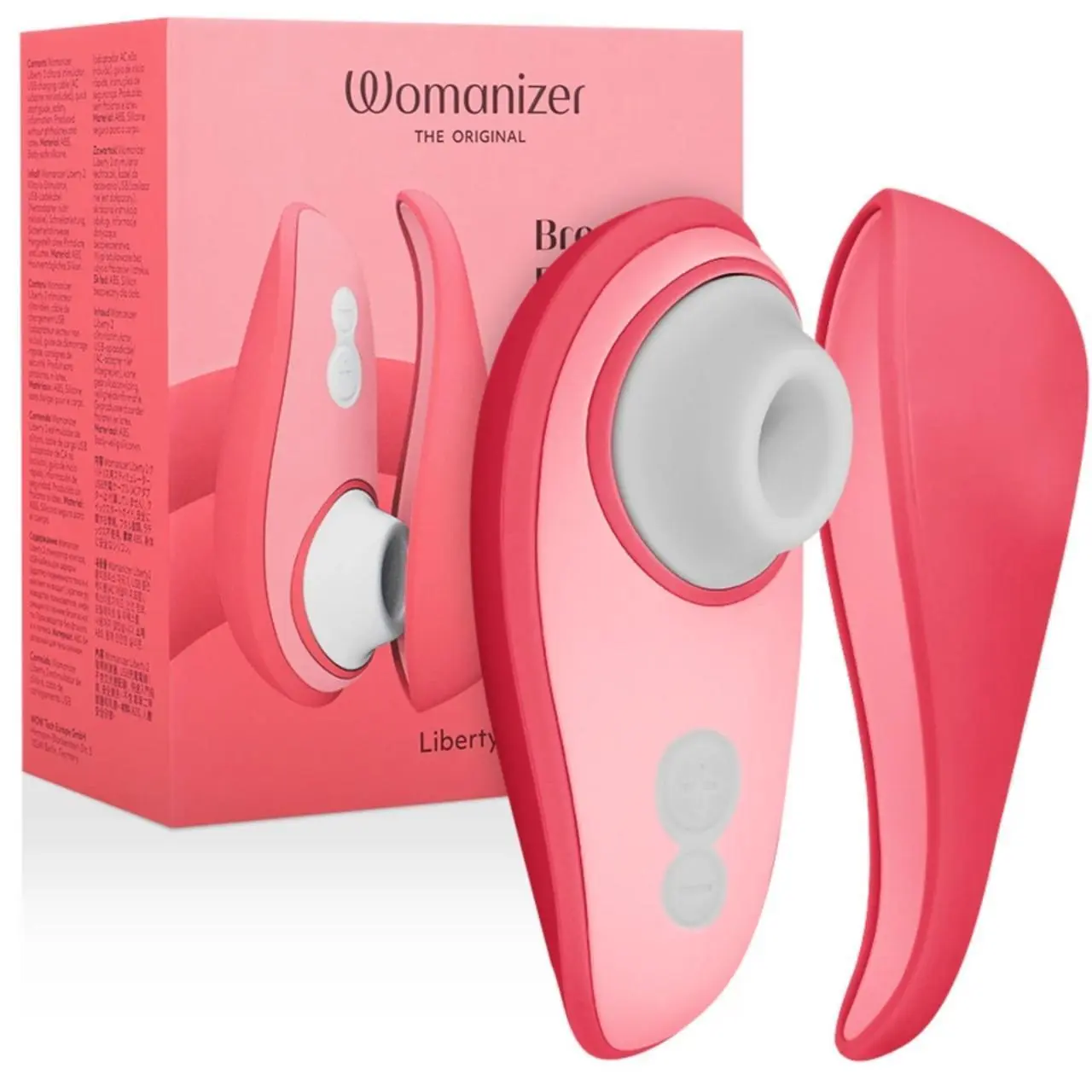 Womanizer Liberty 2 Personalny Stymulator Powietrzny z Magnetyczną Pokrywką Rożowy