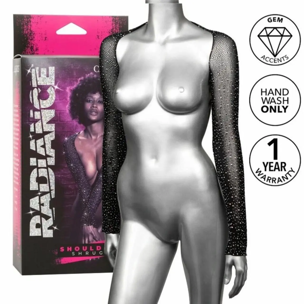 CalExotics Radiance Body siateczkowe z kryształkami, uniwersalny rozmiar