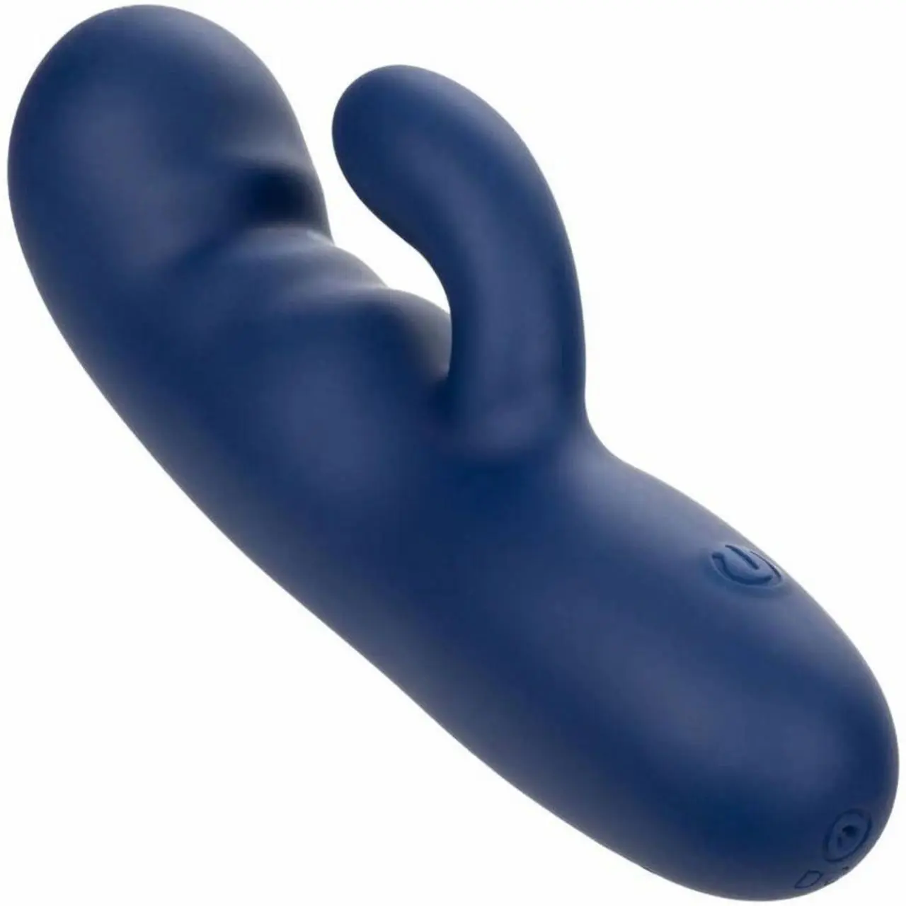 CalExotics Cashmere Silk Duo Blue - masażer dwusilnikowy, silikon, wodoodporny