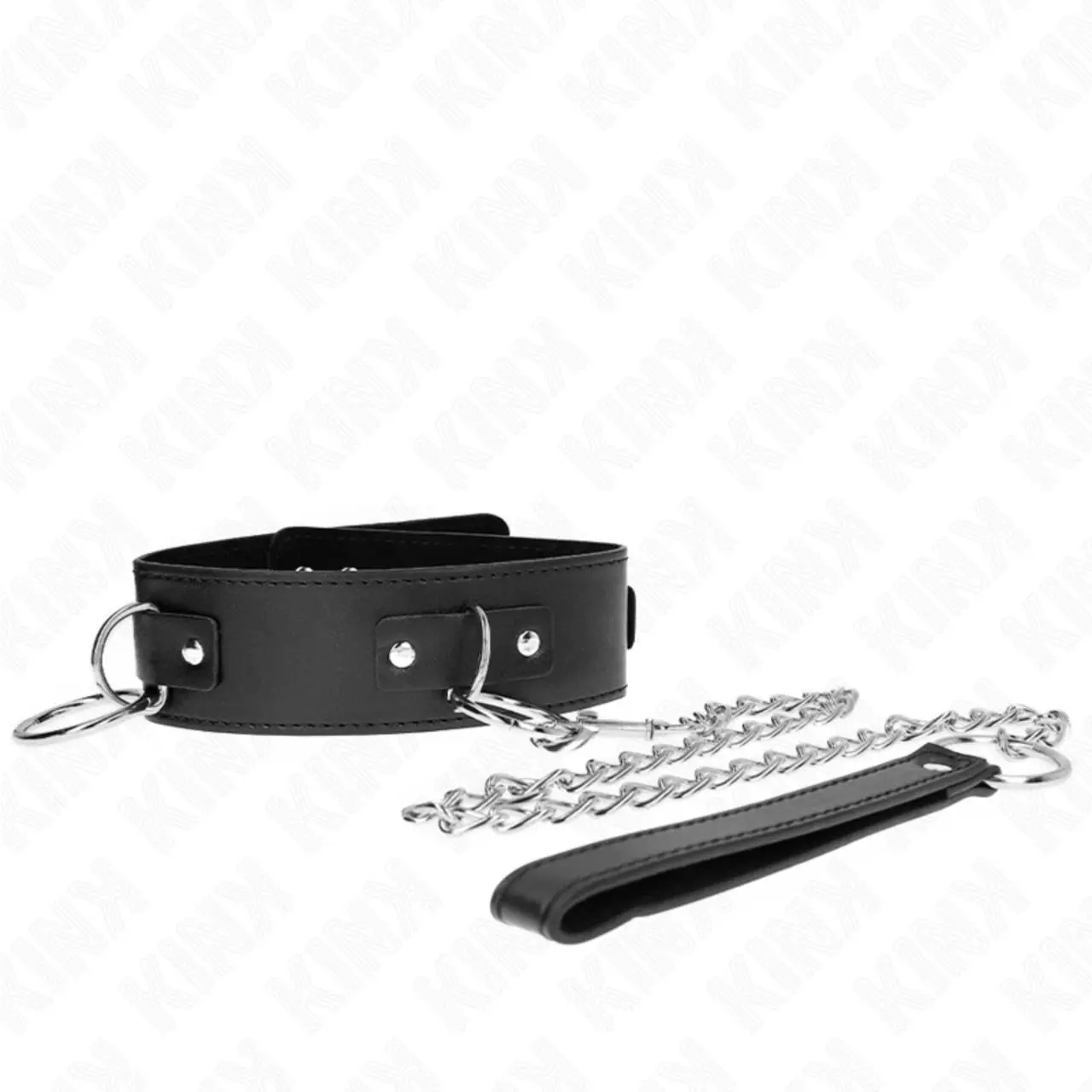 KINK Naszyjnik ze Smyczą 65cm, 3 Pierścienie, Model 2, Regulowany 36-43cm