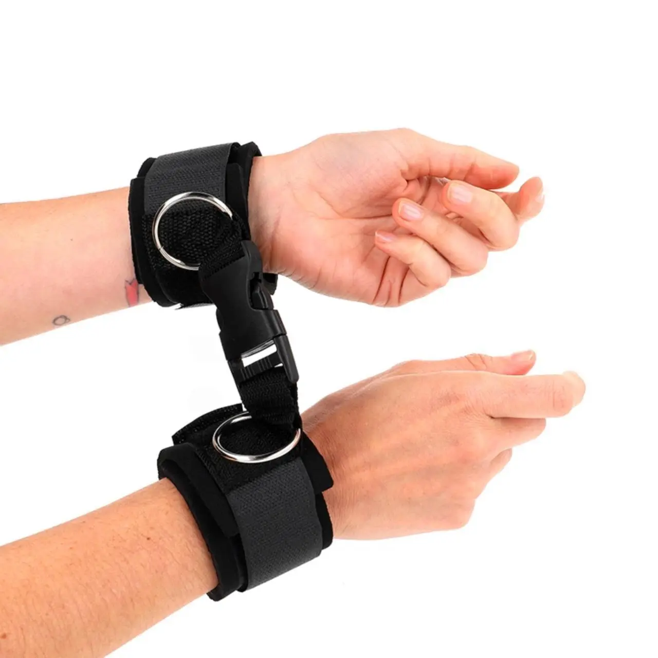 KINK Neoprenowe opaski na nadgarstki czarne z regulacją 22-34 cm