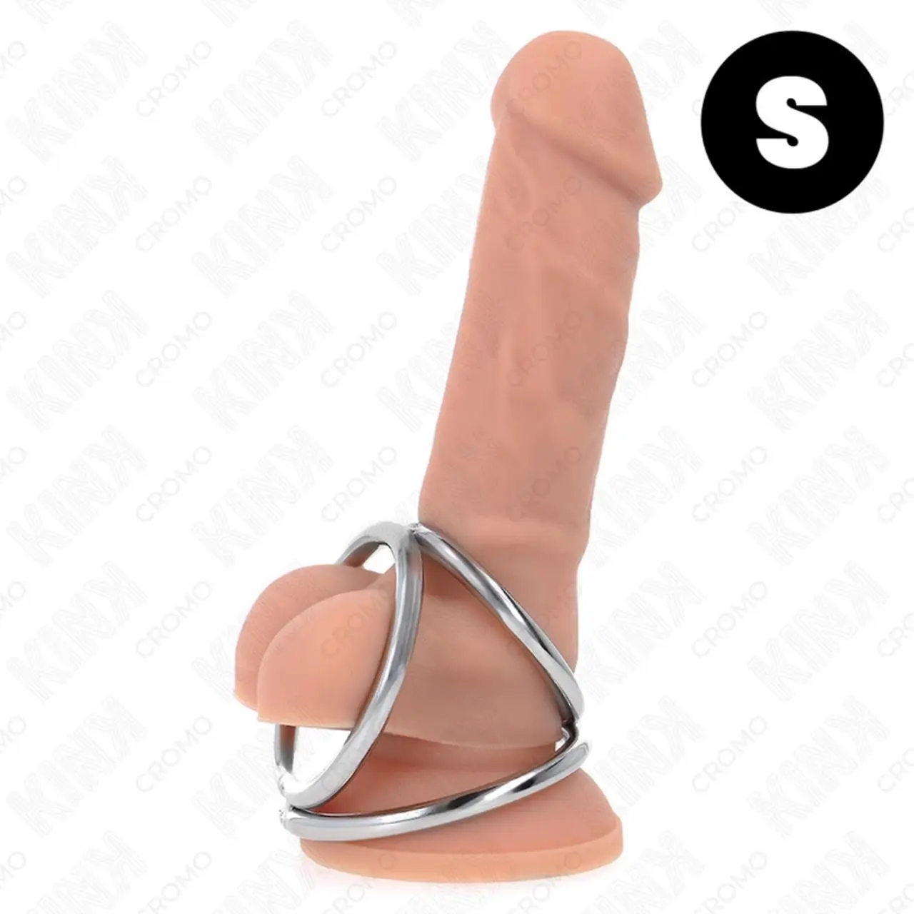 KINK Chromowany pierścień anatomiczny trojkątny 3,2-4,5 cm stal