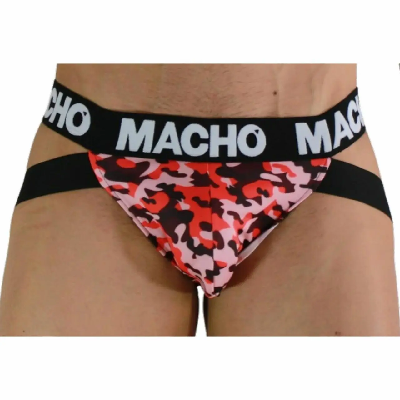 MACHO MX28MR Jockstrap Military Red XL - anatomiczny, oddychający