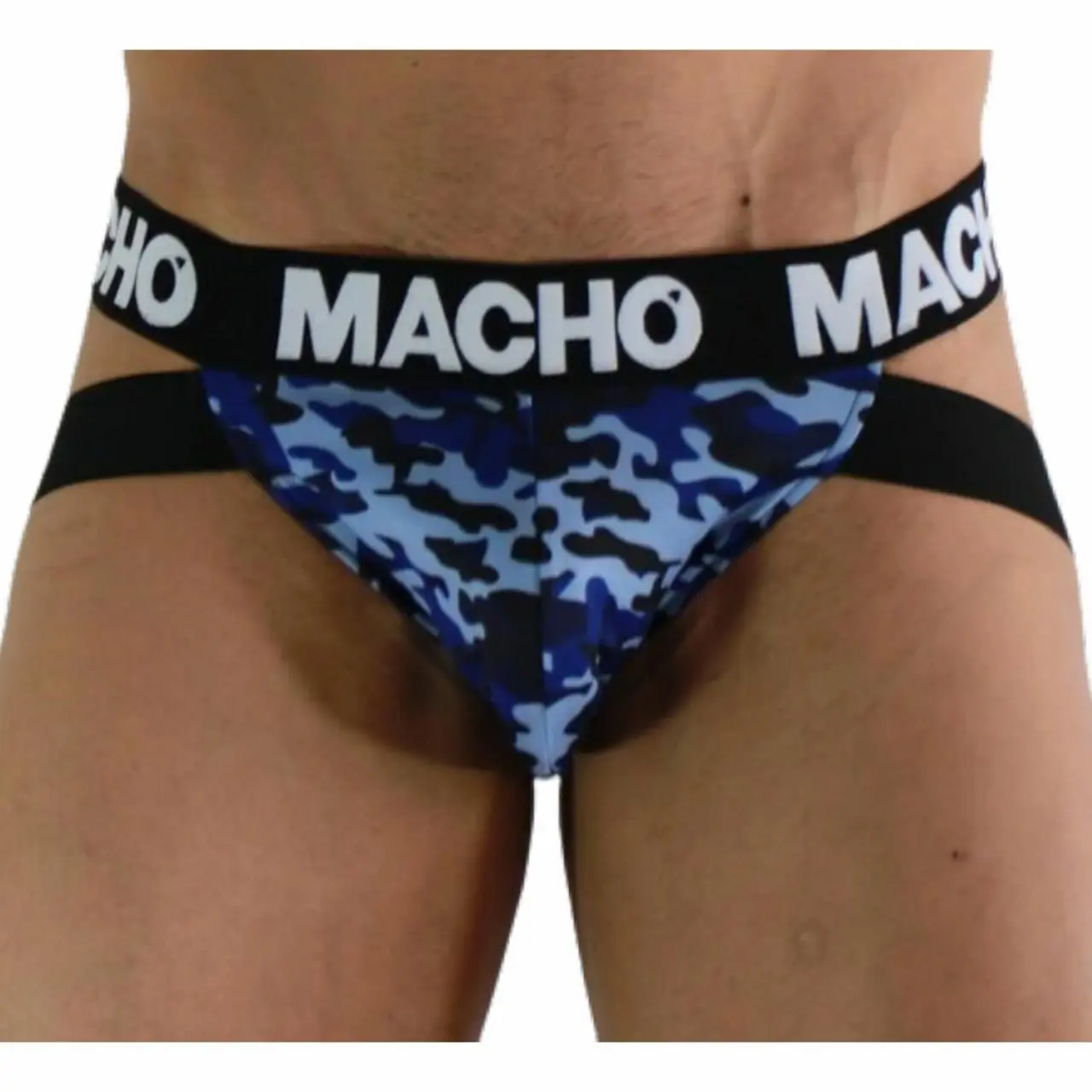 Macho MX28MA Jockstrap Military Blue M - anatomiczny, oddychający