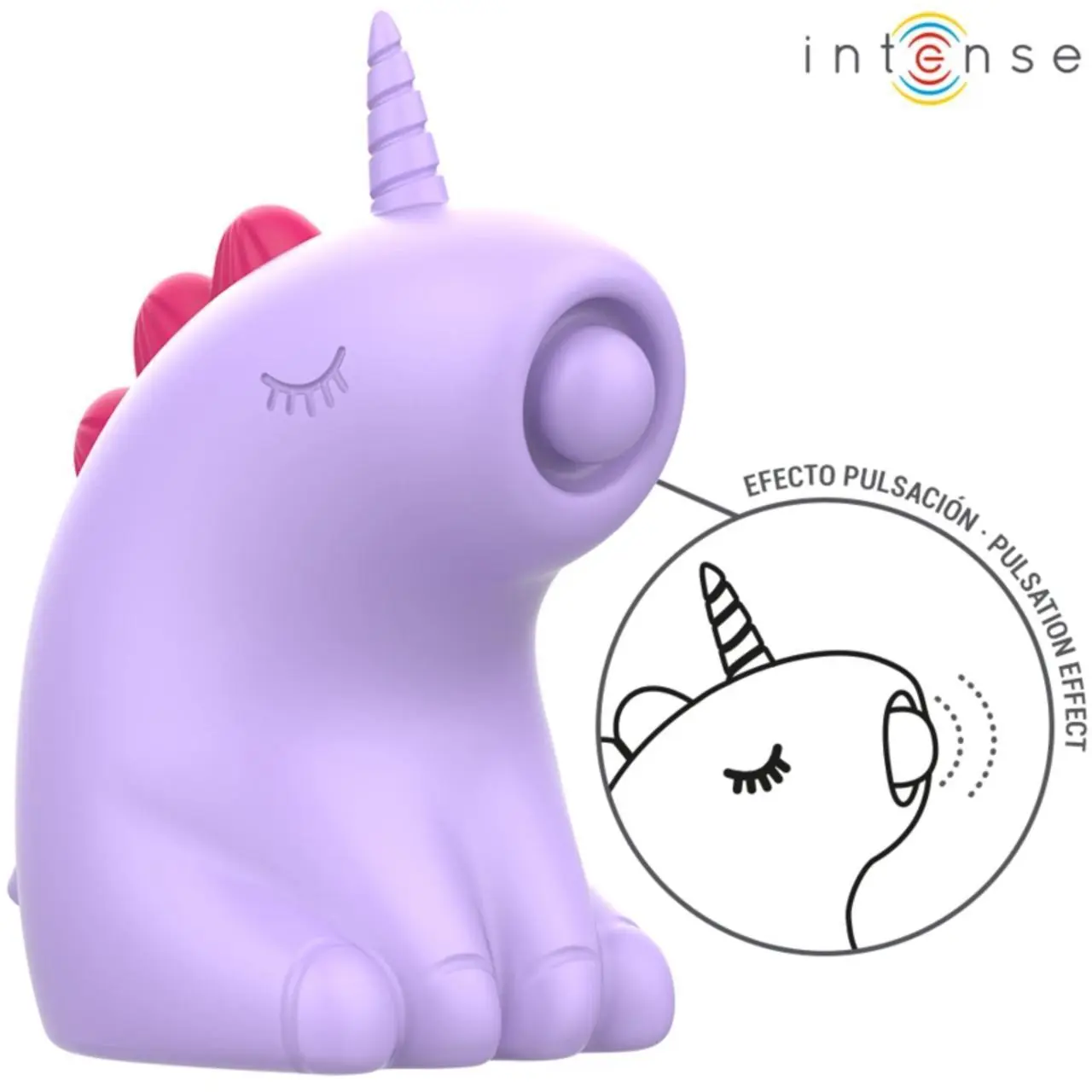 INTENSE Sweetie Pink - Stymulator z pulsującą końcowką jednorożca, IPX7