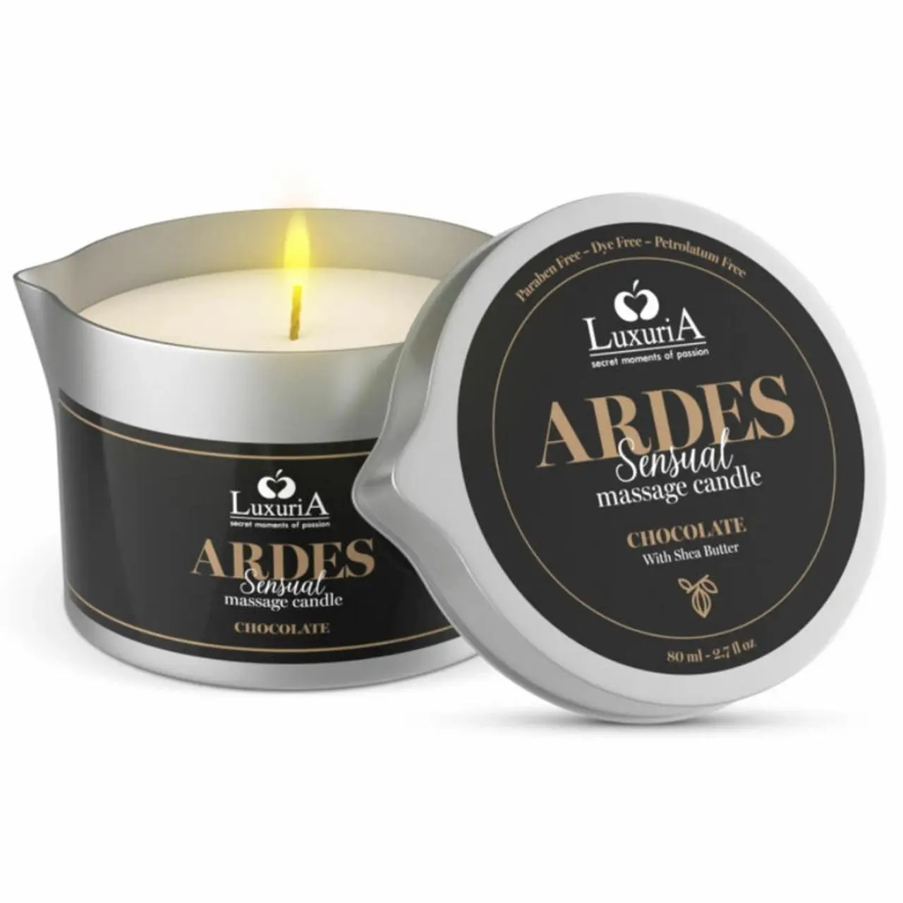 Intimateline Luxuria świeca do masażu czekoladowa masło shea 80g