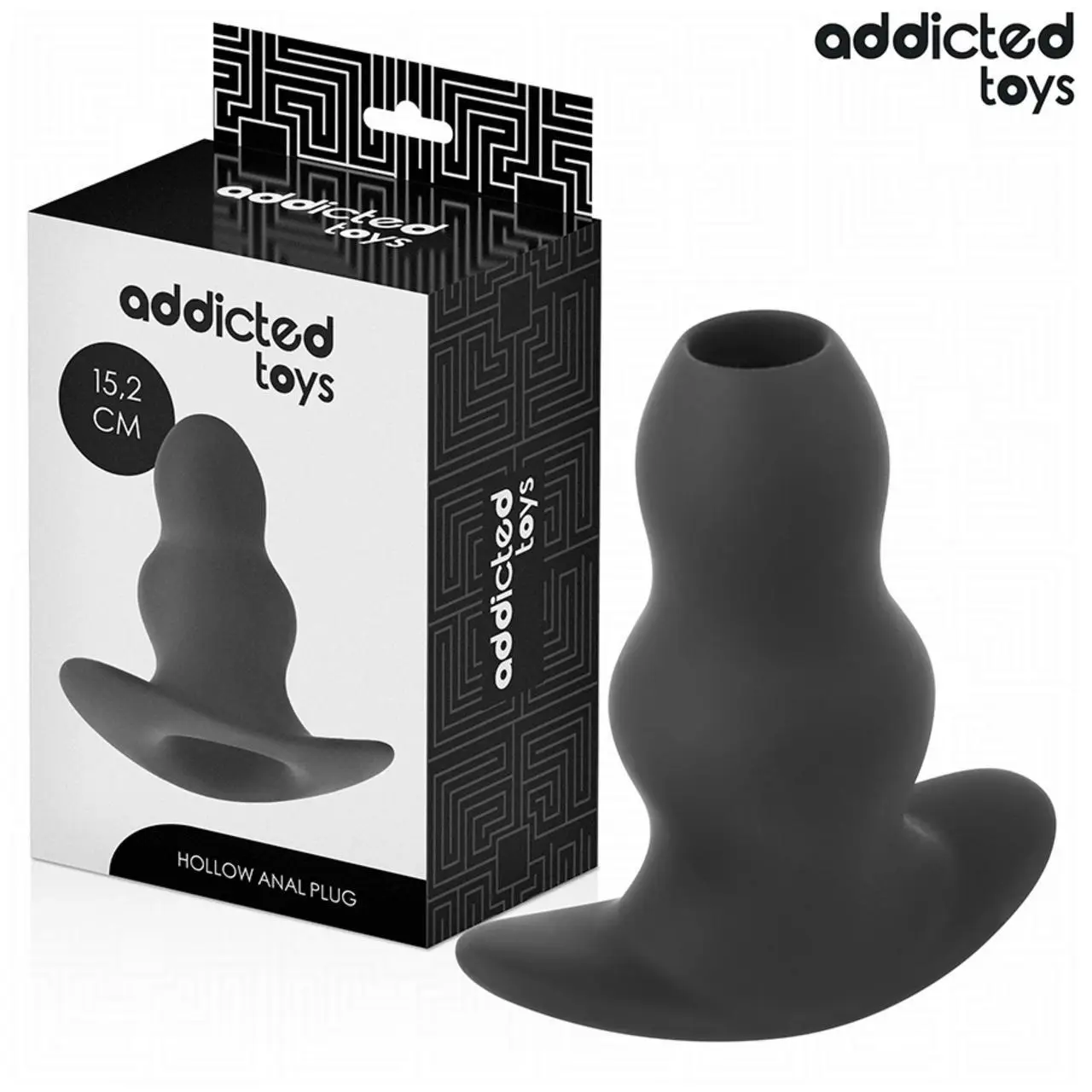 Addicted Toys Hollow Plug XXL 15,2 cm - silikonowy anatomiczny model otwarty