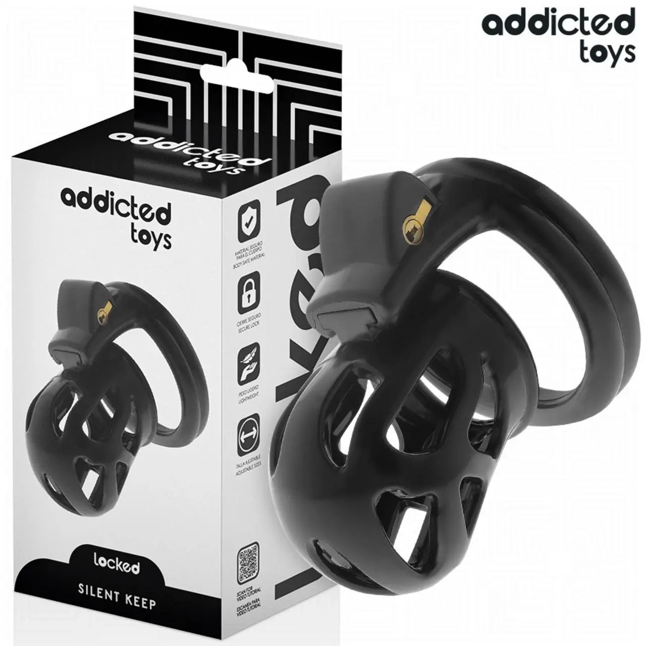 Addicted Toys Locked system zabezpieczający 7,5 cm, 4 pierścienie