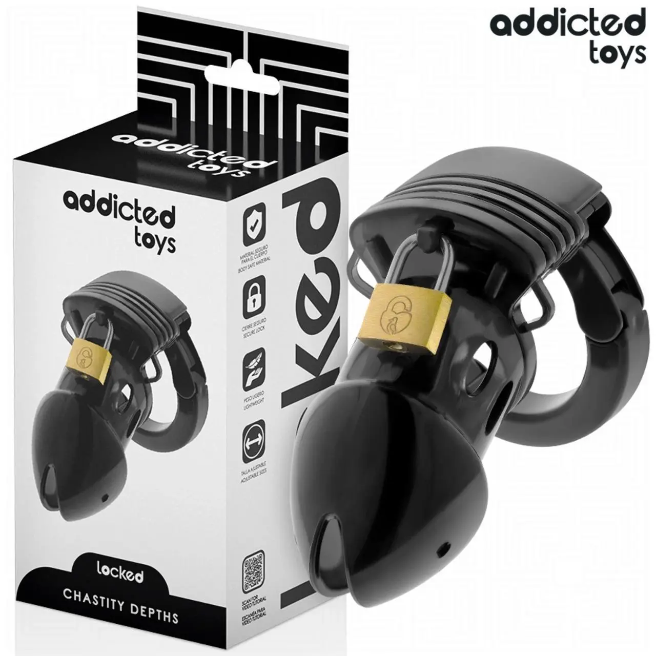 Addicted Toys system zabezpieczający, pierścień regulowany 7,5 cm