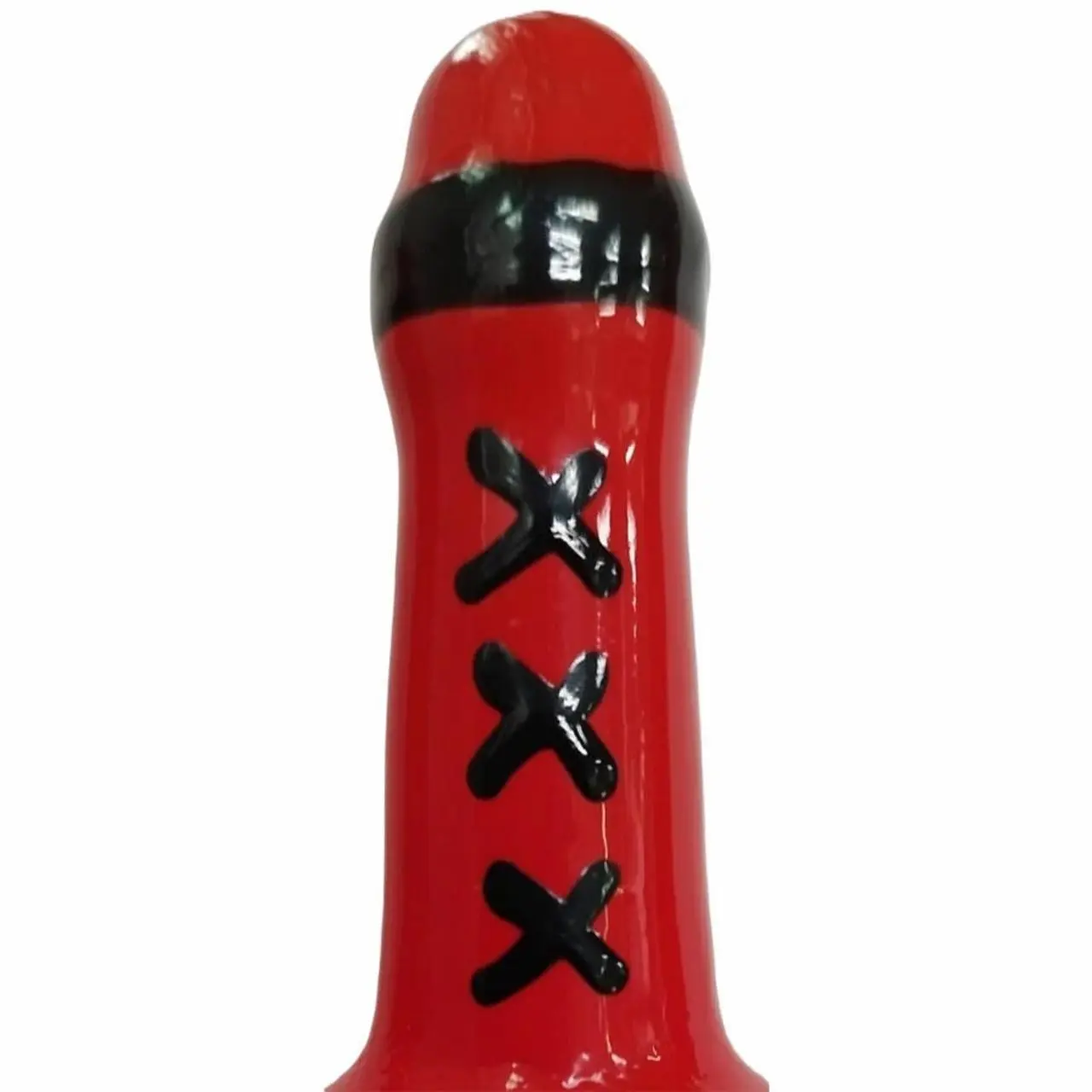 Condomerie Amsterdam Artystyczna Prezerwatywa Ręcznie Malowana Czerwona