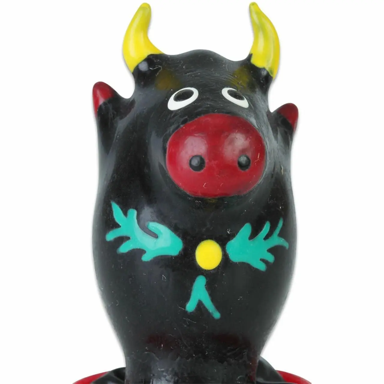 CONDOMERIE Bull Black Model 1 - ręcznie malowana prezerwatywa artystyczna