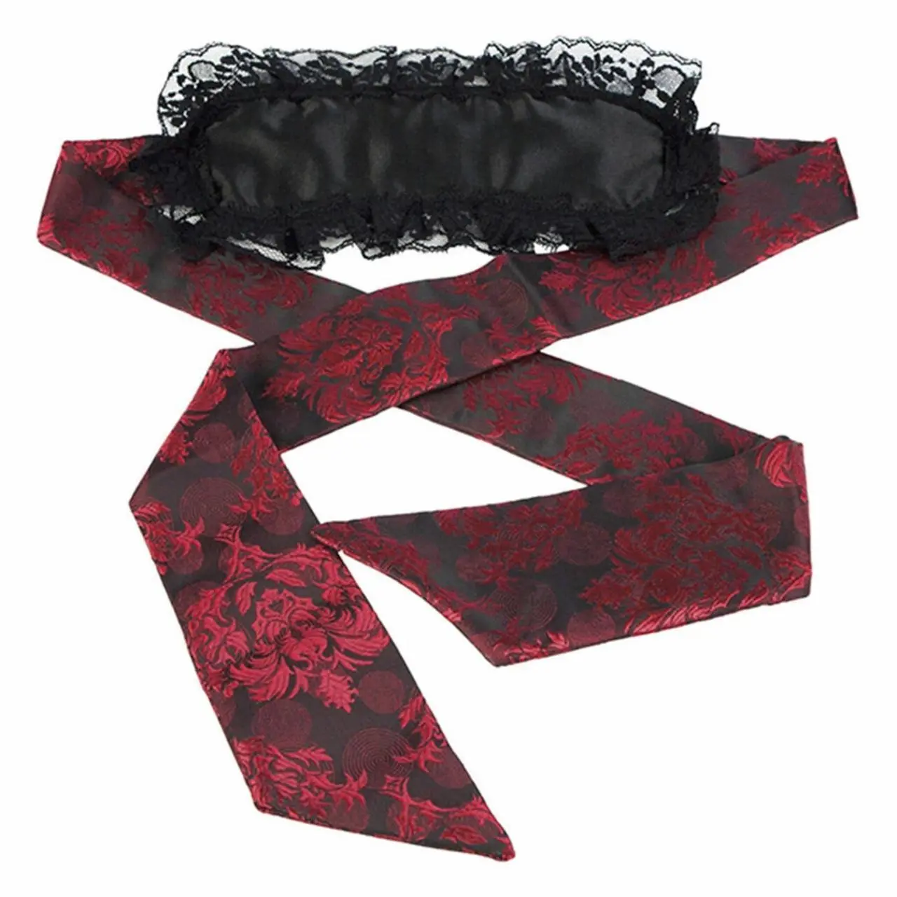 CalExotics Scandal Black Mask - maska koronkowa z regulacją długości