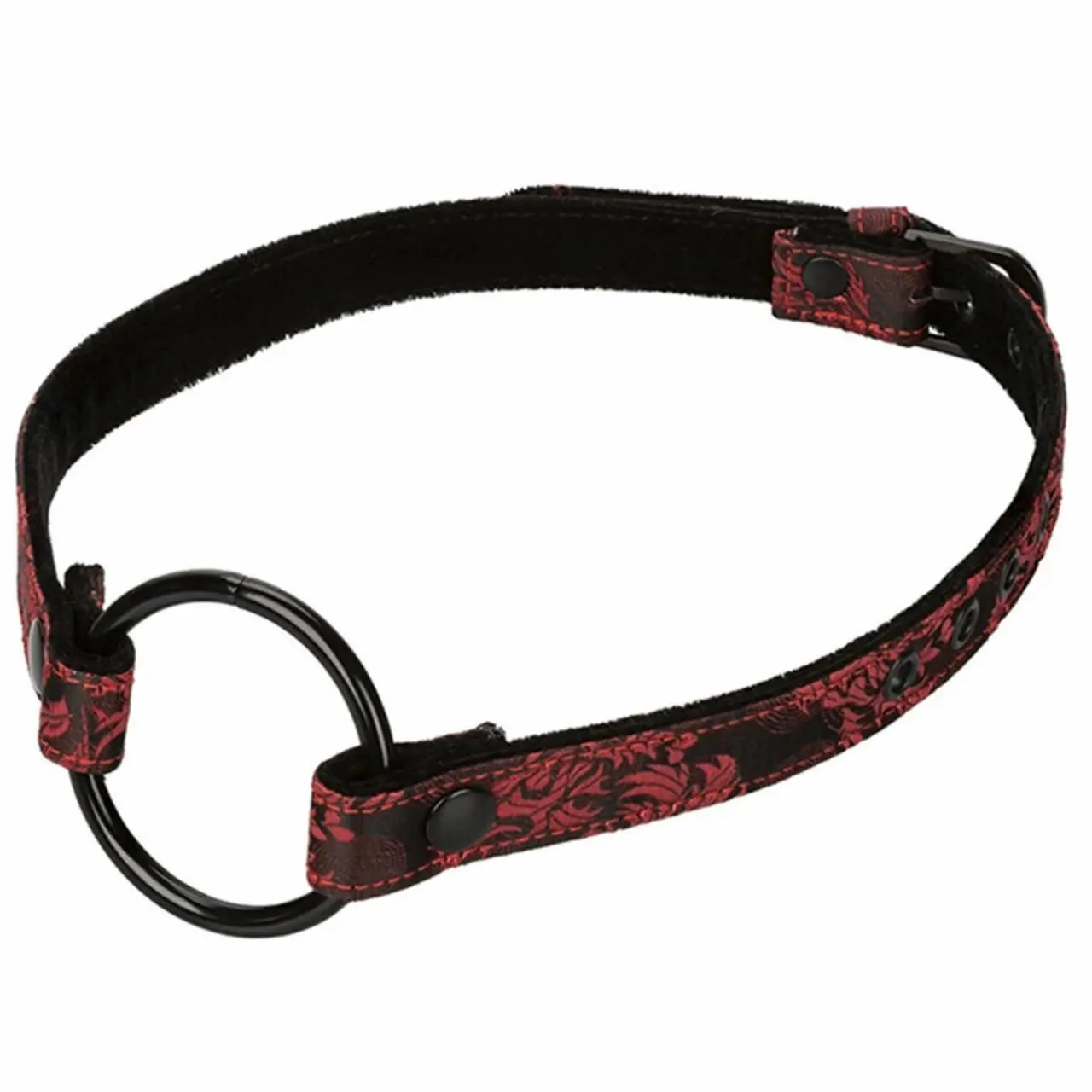 CalExotics Scandal Wide Open Mouth Gag - Regulowany pasek, 2 pierścienie