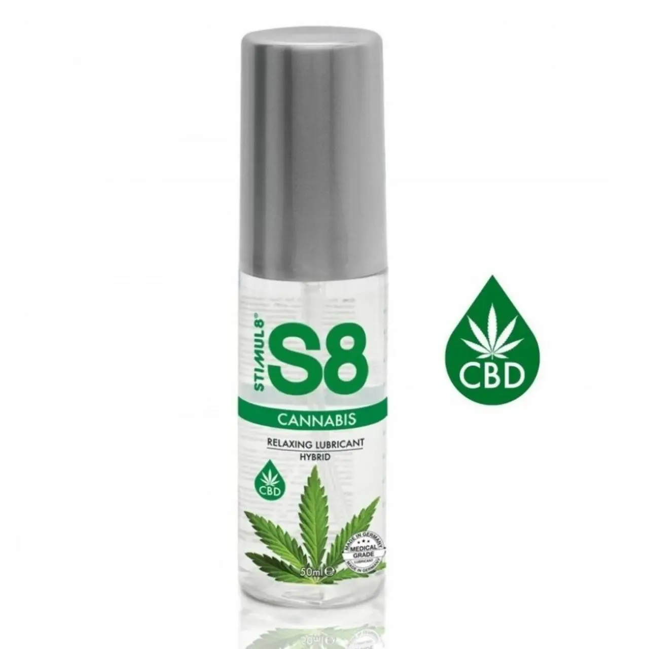 STIMUL8 S8 Hybrydowy Lubrykant Konopny 50ml - długotrwała formuła premium