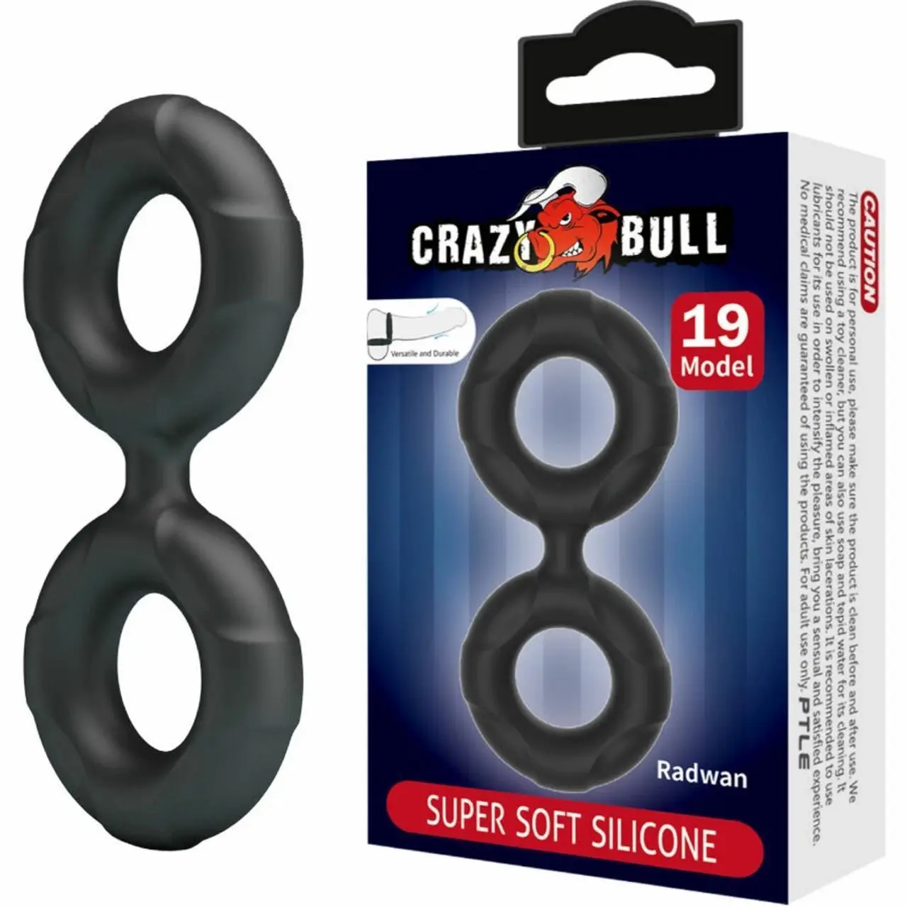 Crazy Bull Radwan Model 19 silikonowy podwojny pierścień regulowany