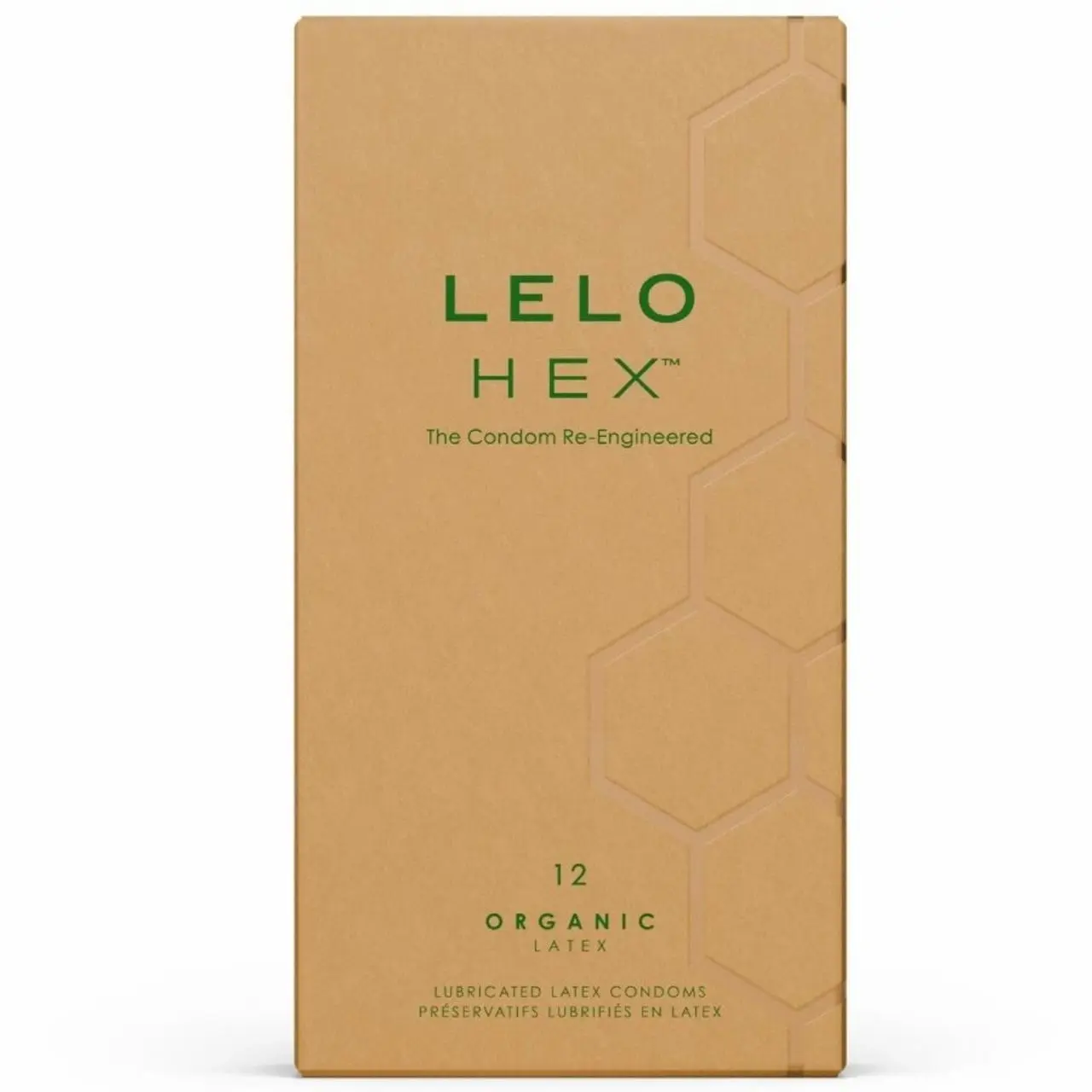 LELO HEX Organic prezerwatywy 12 szt. ekologiczny lateks, struktura HEX