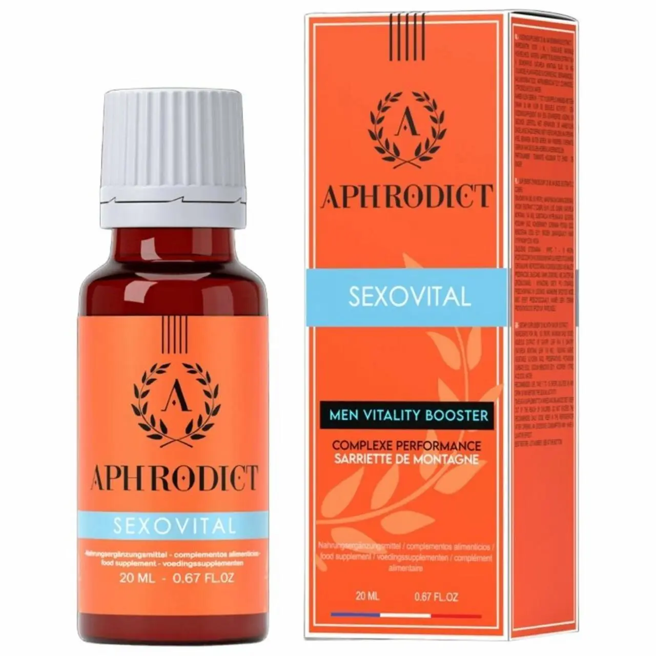 RUF Sexovital Spray Roślinny Suplement 20ml z Miętą i Imbirem