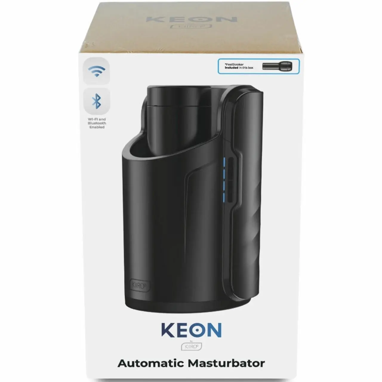 Kiiroo KEON WiFi Combo - Zestaw Interaktywny Sterowany Aplikacją z Feel Stroker, jasny
