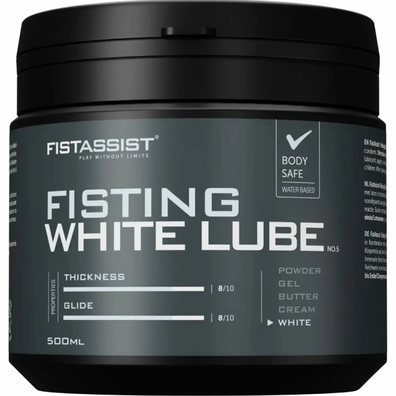 Cobeco Fist Assist White Lube 500ml - Gęsty żel na bazie wody
