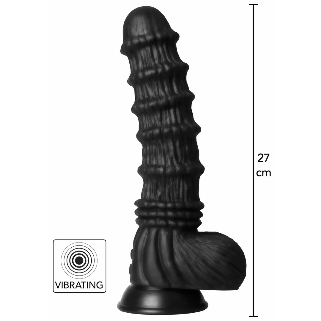 Dragon Monster Dildo silikonowy model XL z funkcją wibracji i przyssawką