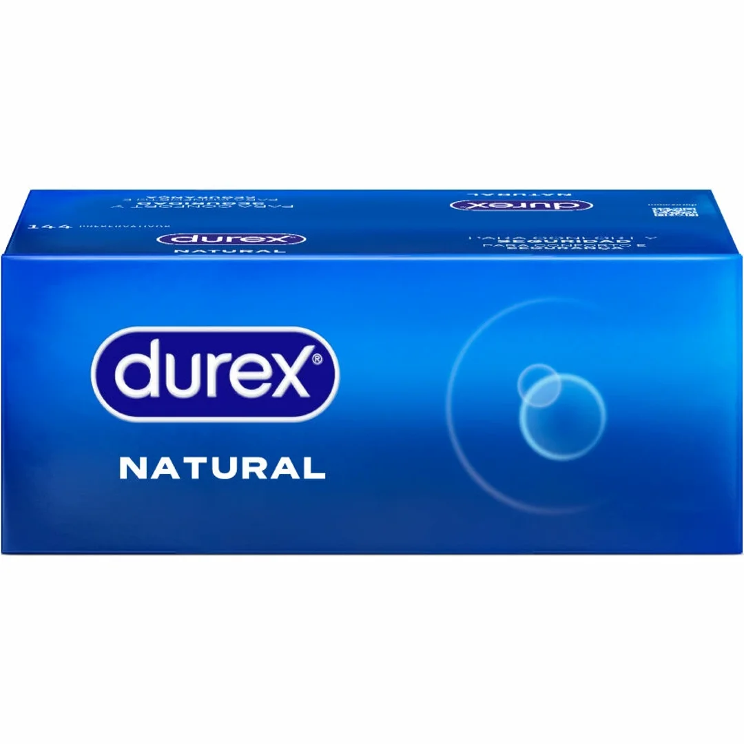 Durex Natural Comfort 144 sztuk - anatomiczne, lateksowe, Easy-On